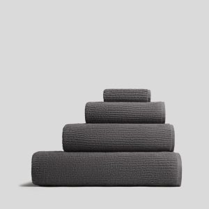 Soft Rib Towels (Dark Grey)