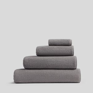 Soft Rib Towels (Pebble)