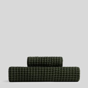 Waffle Towels (Evergreen)